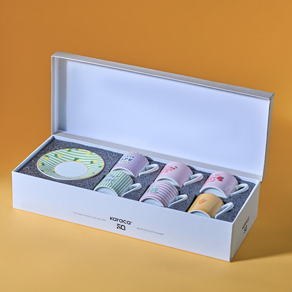 Karaca Fruitee 6 Kişilik Kahve Fincan Takımı 90 ml thumbnail 9