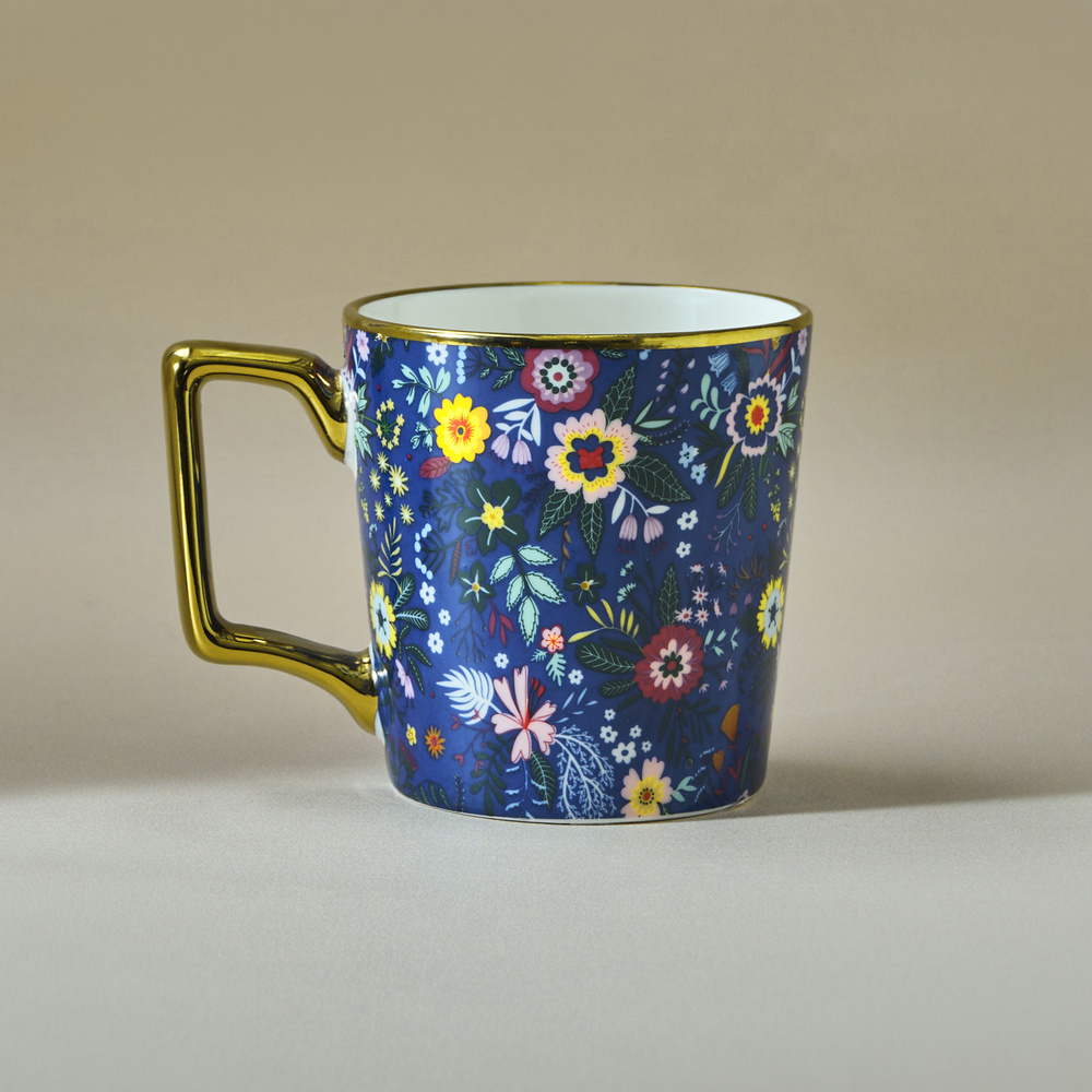 Karaca Flower A Harfli Kupa 350 ml görseli 3
