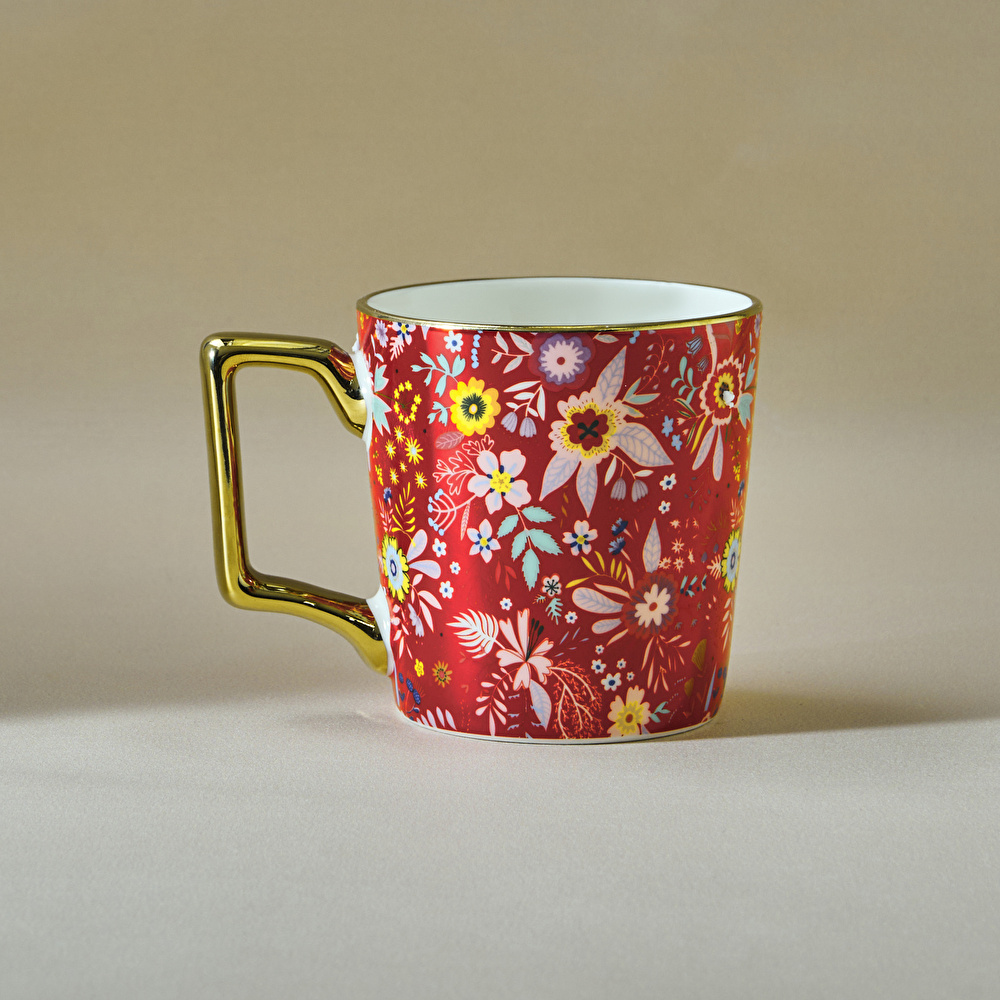Karaca Flower M Harfli Kupa 350 ml görseli 2