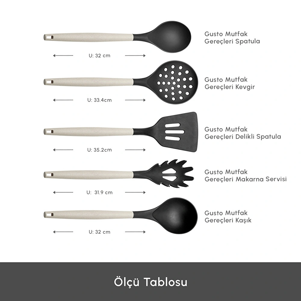 Karaca Gusto Krem 12 Parça Bıçak Servis Kesme Tahtası Seti görseli 3