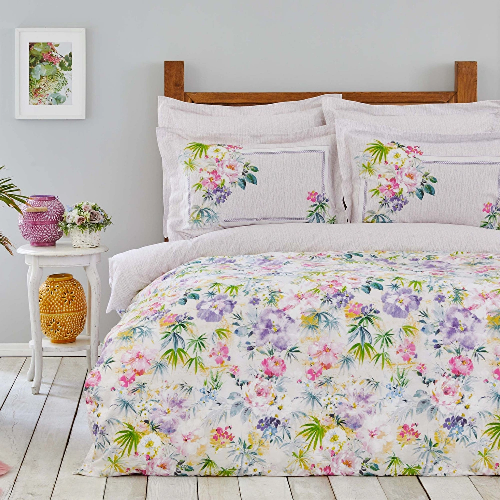 Karaca Home Vanty Mor Çift Kişilik %100 Pamuk Nevresim Takımı