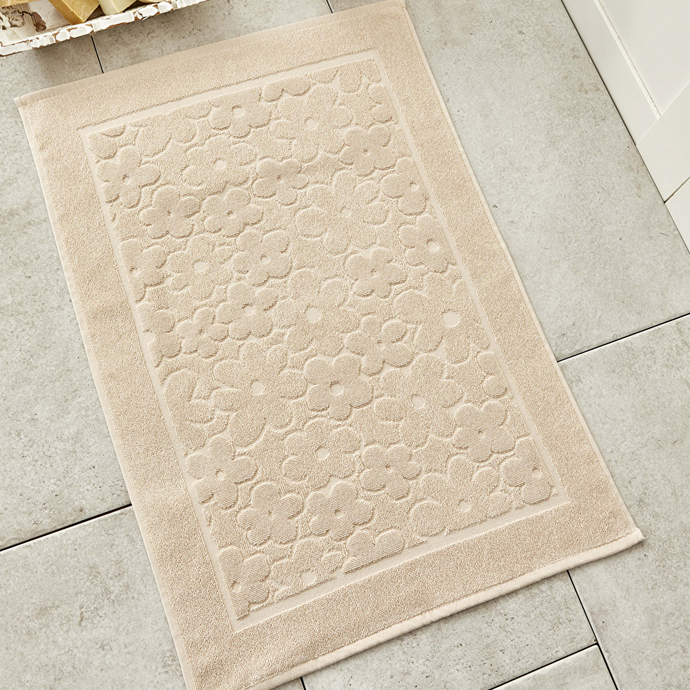 Karaca Home Daisy Ayak Havlusu 50x70 cm Bej  görseli 1