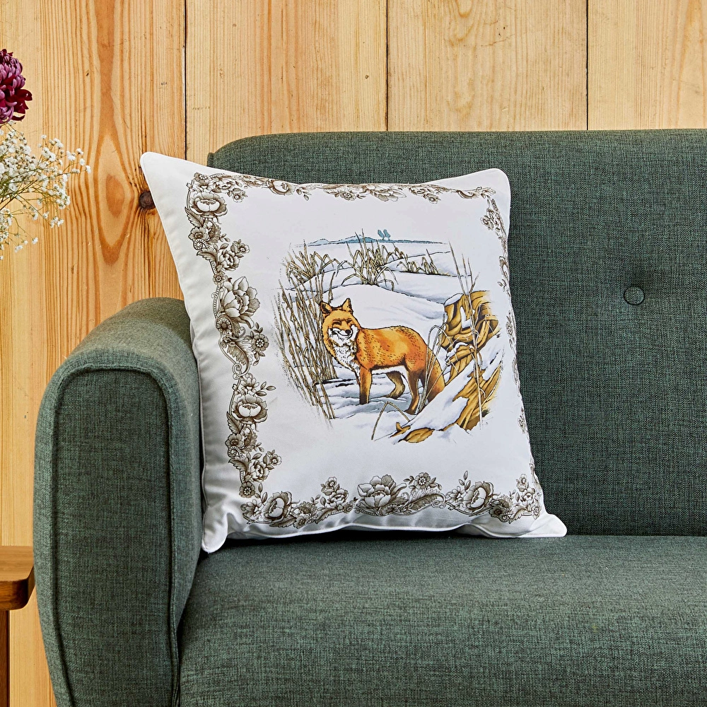 Karaca Home Legend Grove Fox İç Dolgulu Kırlent 45x45 cm görseli 1