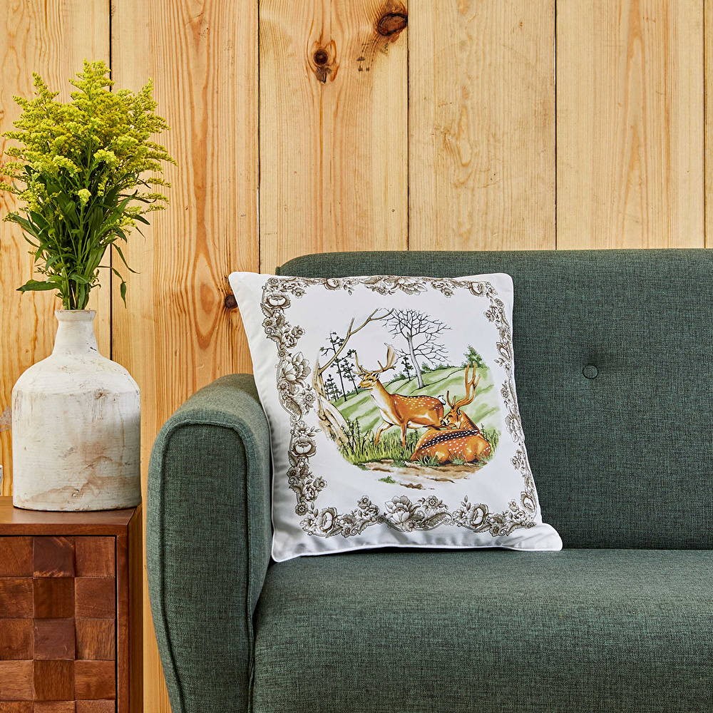 Karaca Home Legend Grove İç Dolgulu Kırlent 45x45 cm görseli 1