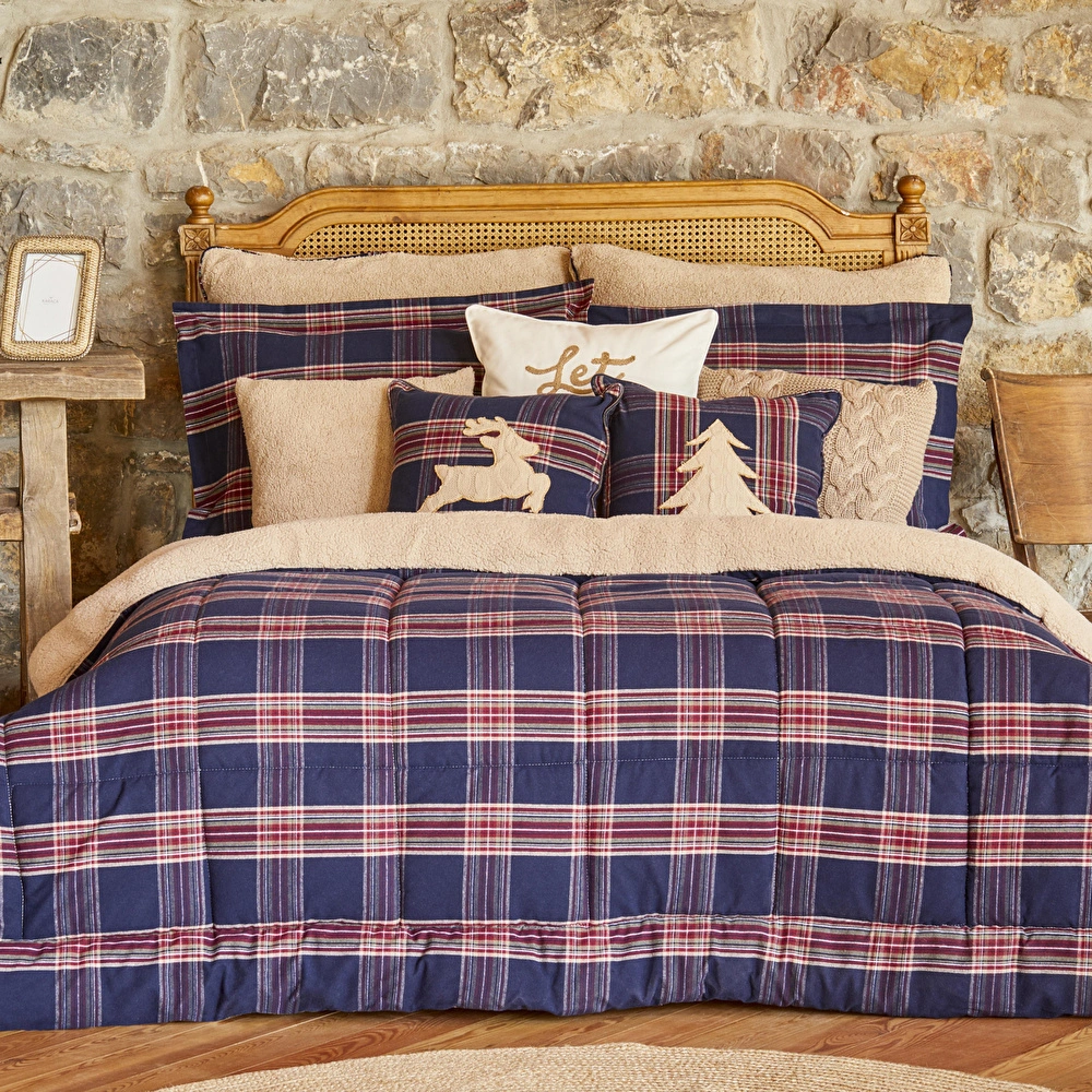 Karaca Home Woodland Lacivert Çift Kişilik Cozy Comfort Uyku Seti görseli 1