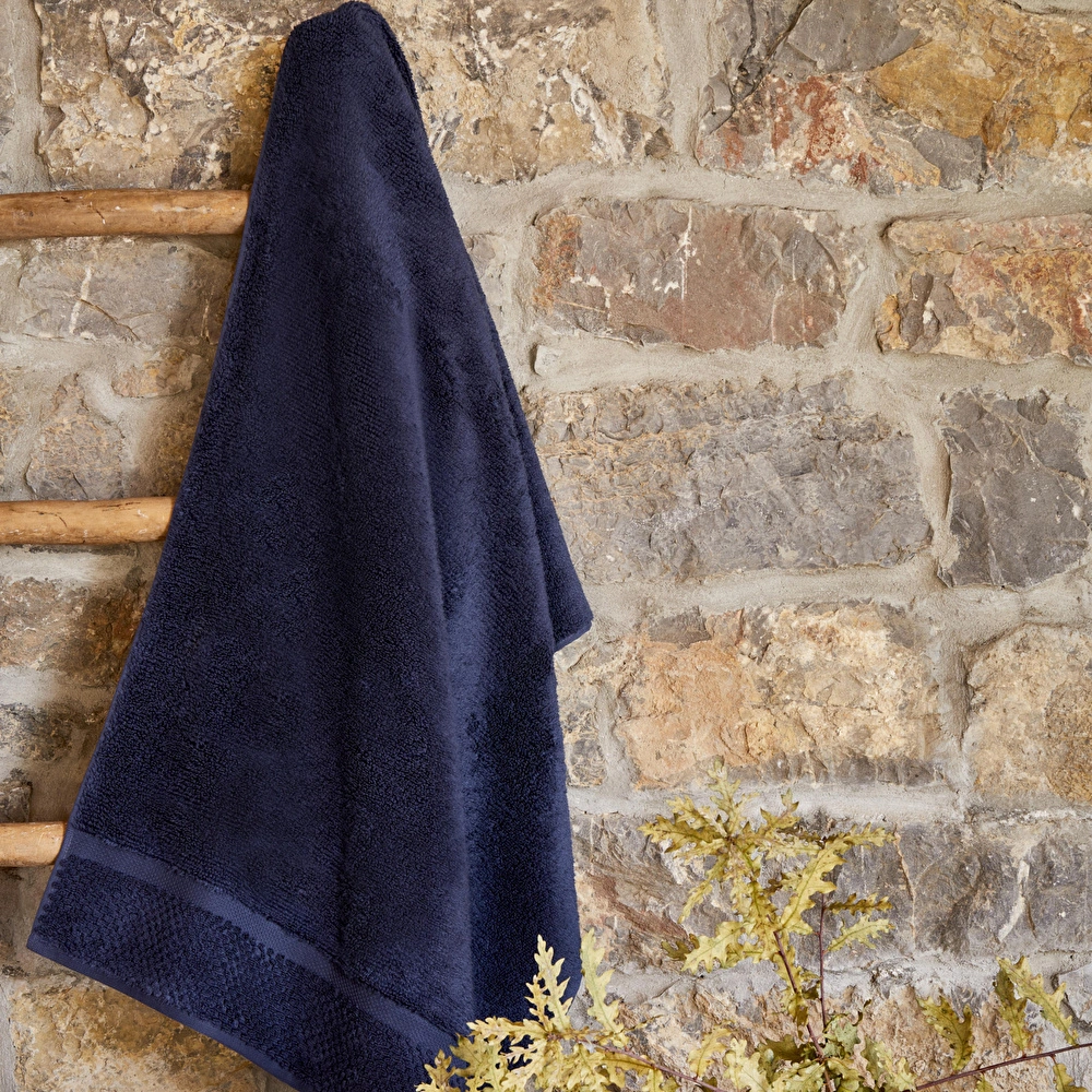 Karaca Home Woodland Cozy Banyo Havlusu 80x150 cm Lacivert  görseli 1