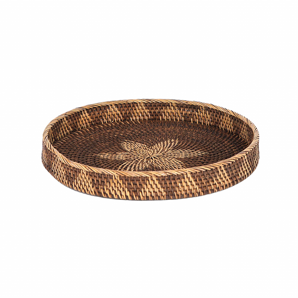 Karaca Home Antique Rattan Tepsi 40 cm görseli 1