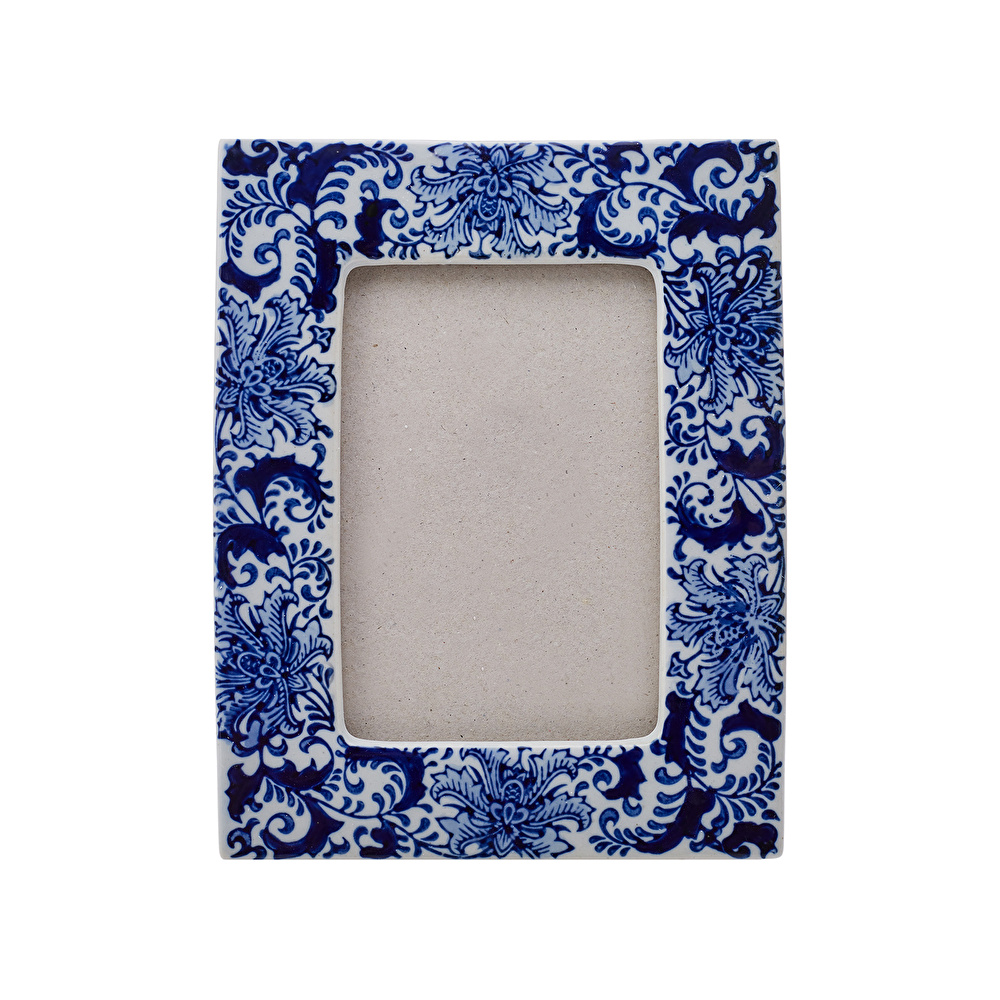 Karaca Home Blue White Lora Çerçeve 10x15 cm görseli 2