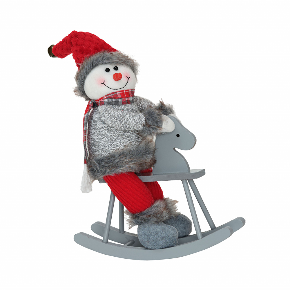 Karaca Home Snowman Dekoratif Obje Kırmızı görseli 2