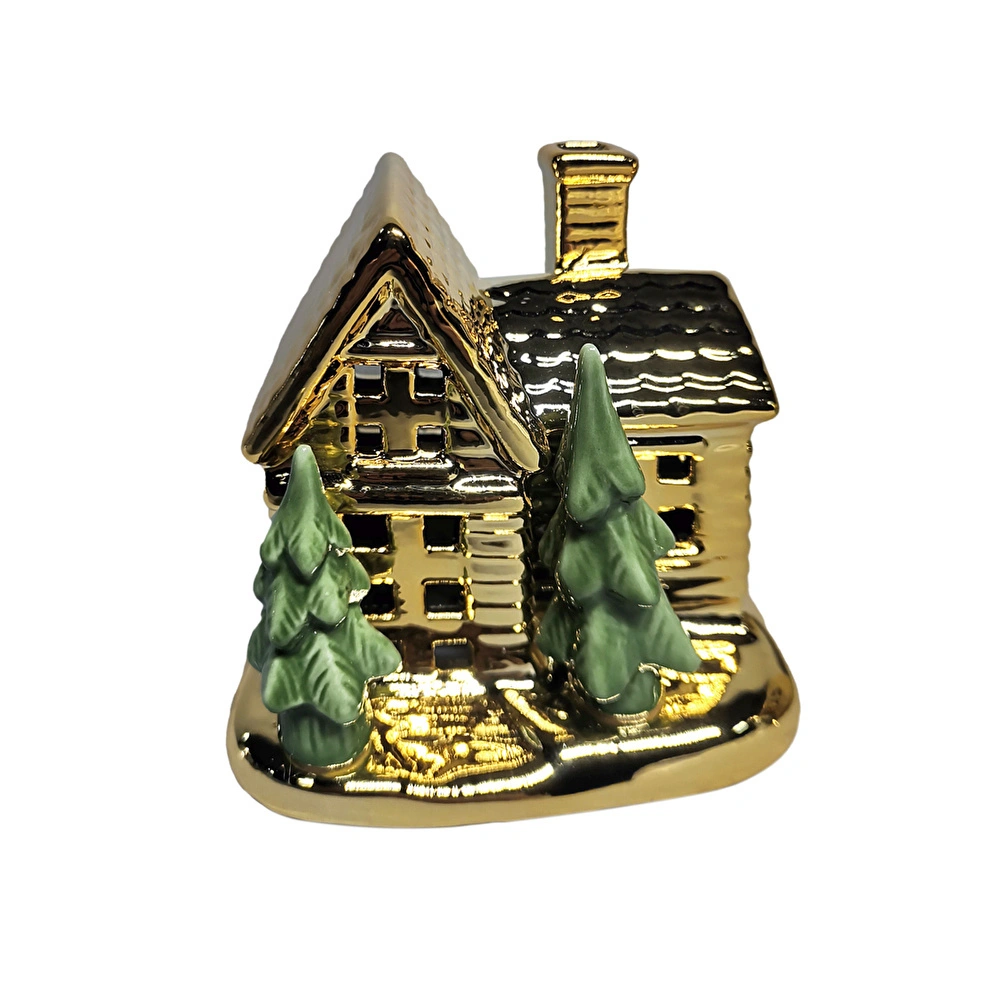 Karaca Home House Led Işıklı Obje Gold 9x9,5 cm görseli 1