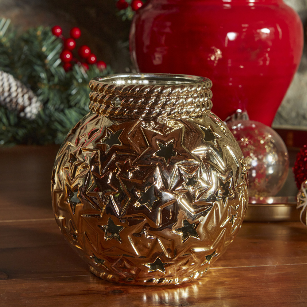 Karaca Home Star Mumluk Gold 14x14 cm görseli 2