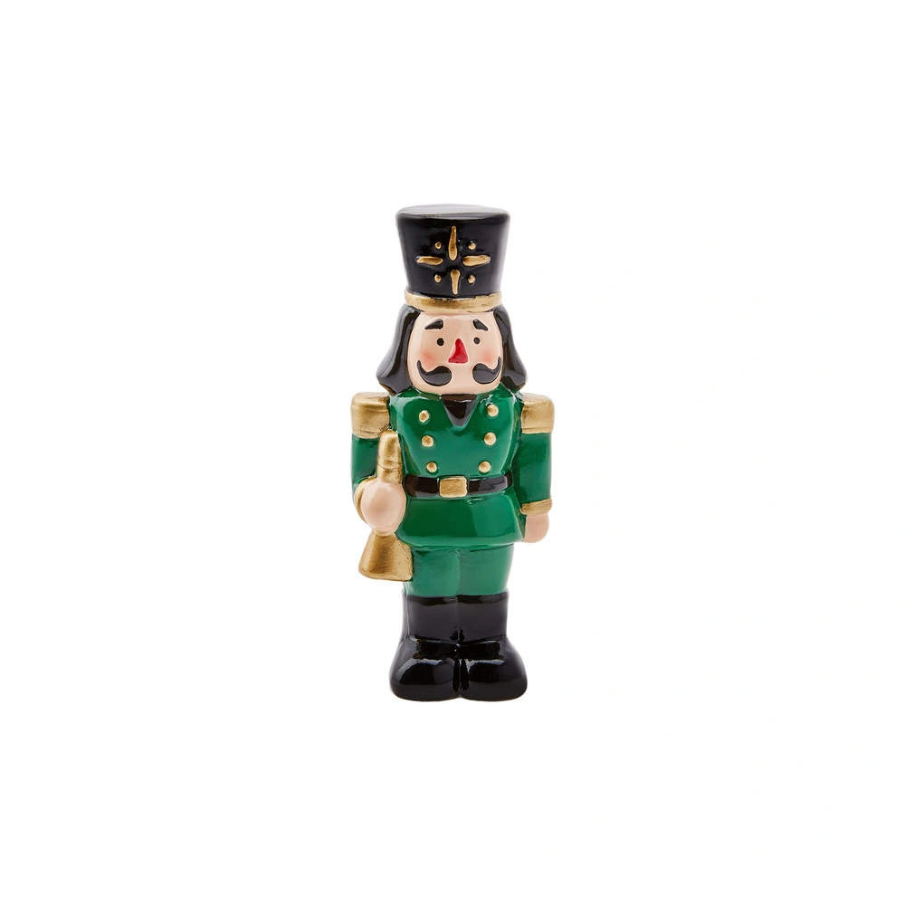 Karaca Home New Year Yılbaşı Nutcraker Biblo Yeşil 12cm görseli 1