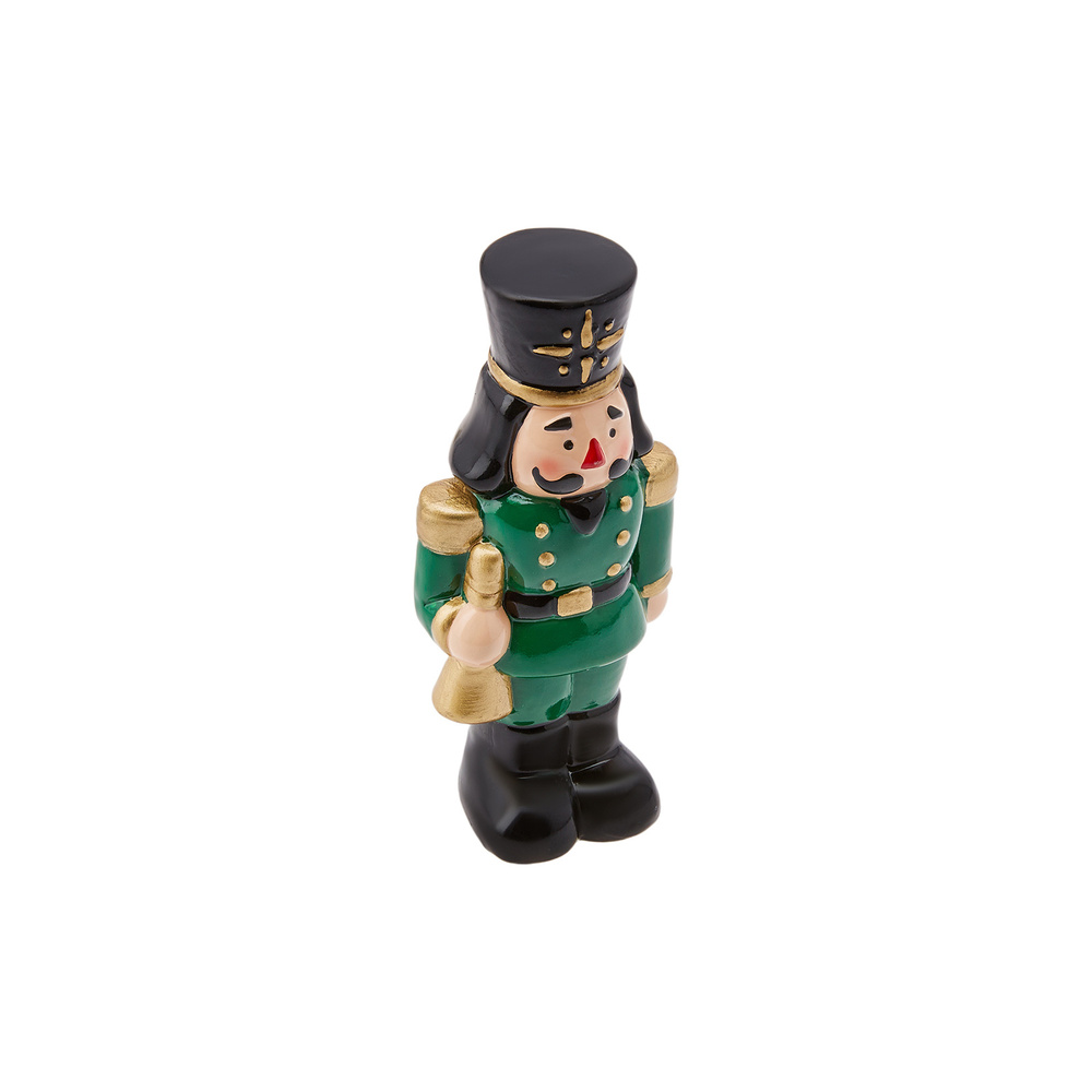 Karaca Home New Year Yılbaşı Nutcraker Biblo Yeşil 12cm görseli 3