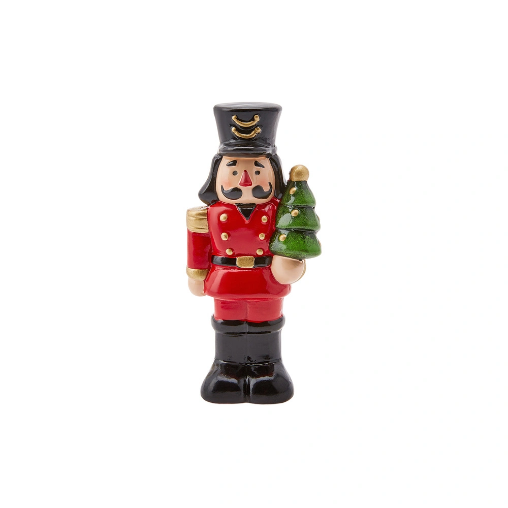 Karaca Home New Year Yılbaşı Nutcraker Biblo Kırmızı 12cm görseli 1
