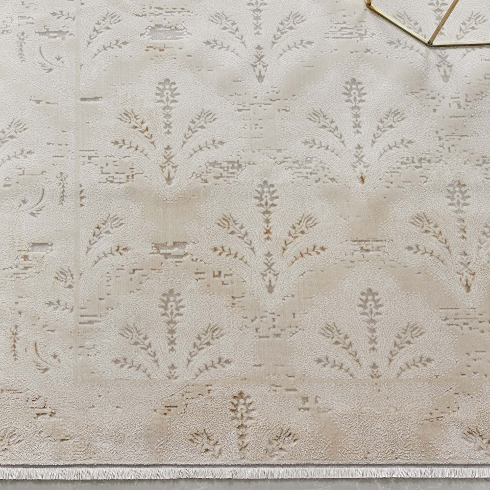Karaca Home Elnara Gold Kadife Halı 120x180 cm görseli 1