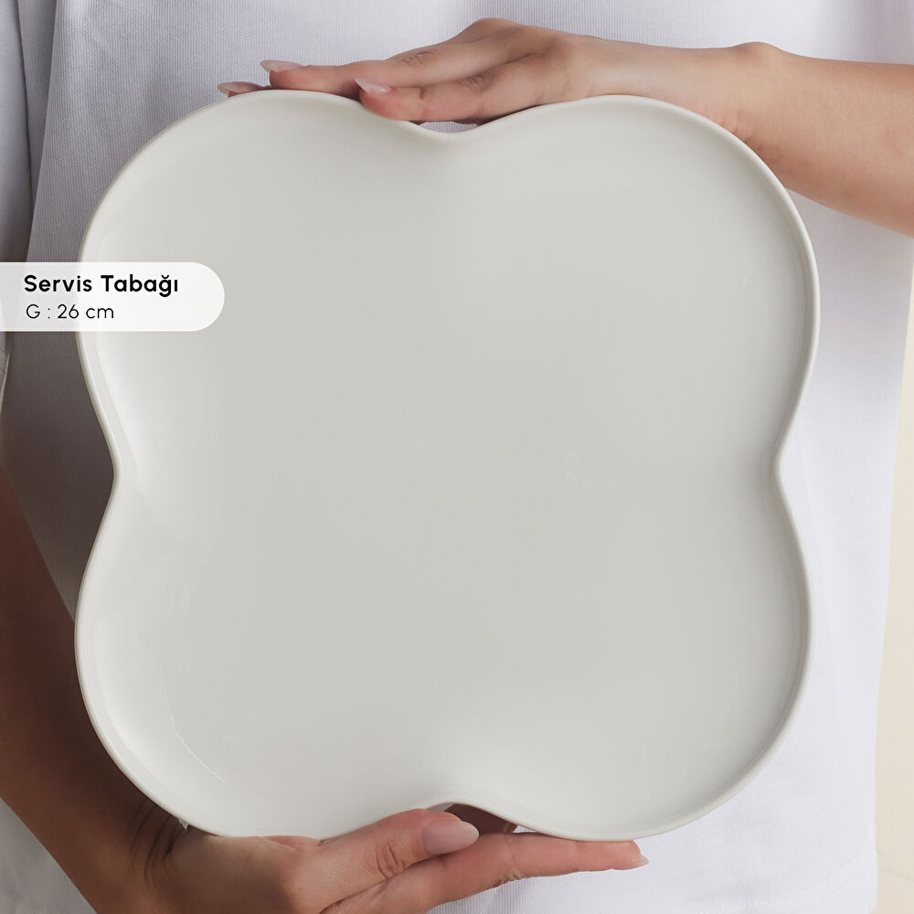 Karaca Forever Bone Clover 28 Parça 6 Kişilik Kahvaltı Takımı thumbnail 6