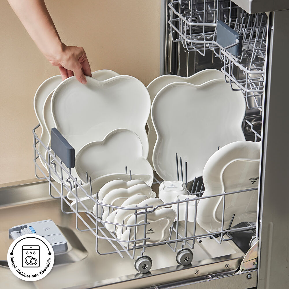 Karaca Forever Bone Clover 28 Parça 6 Kişilik Kahvaltı Takımı thumbnail 8