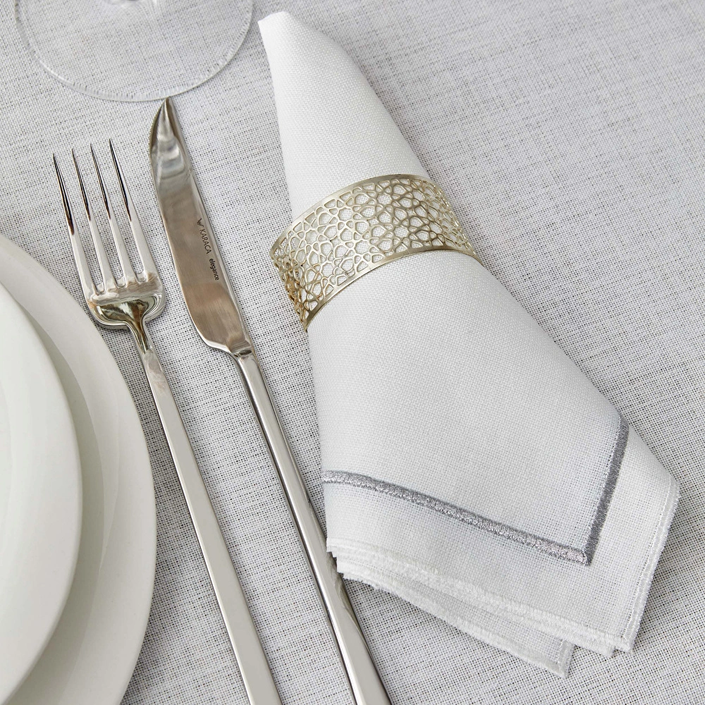 Karaca Home Linen Gümüş 13 Parça Masa Örtüsü Seti görseli 4