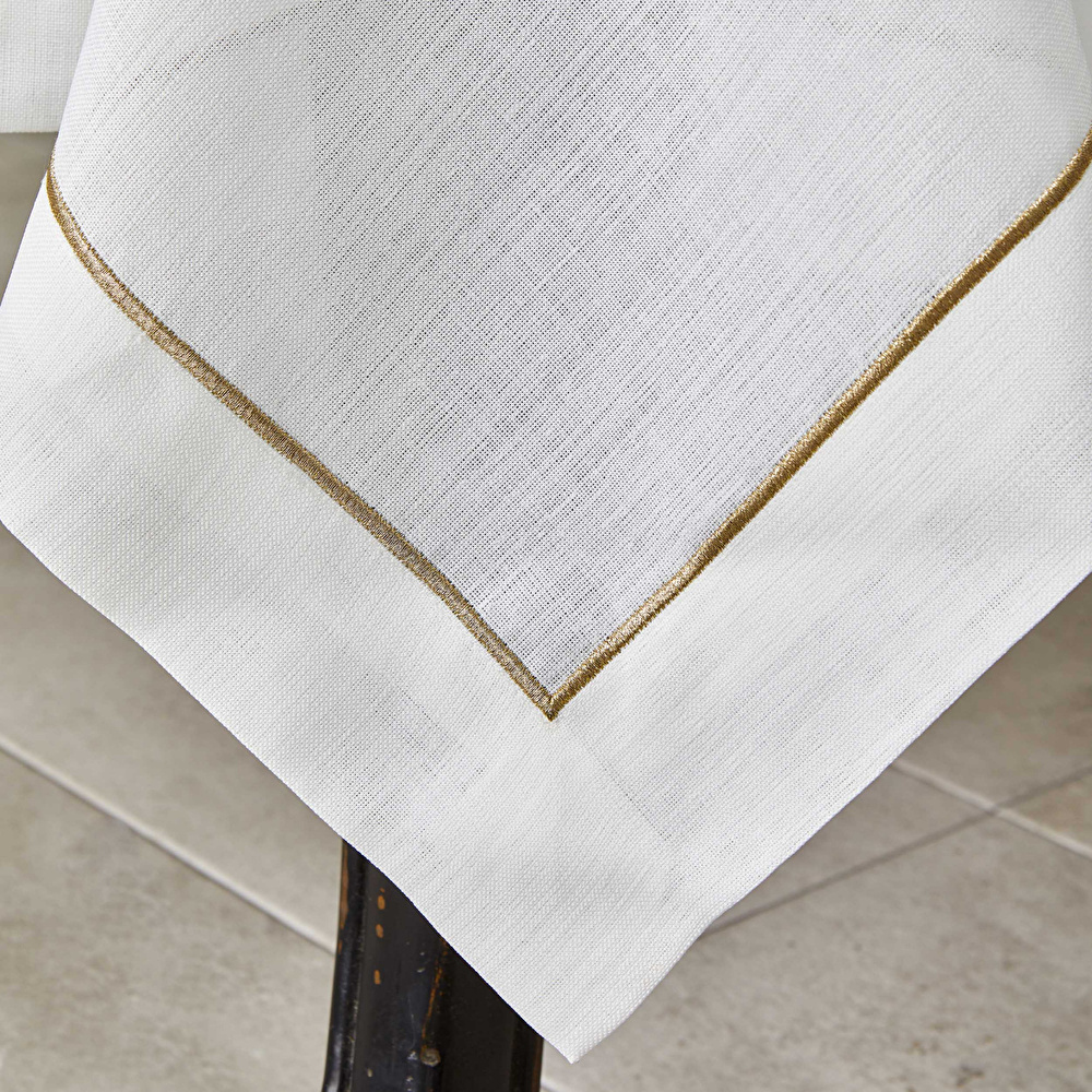 Karaca Home Linen Gold 13 Parça Masa Örtüsü Seti  görseli 2