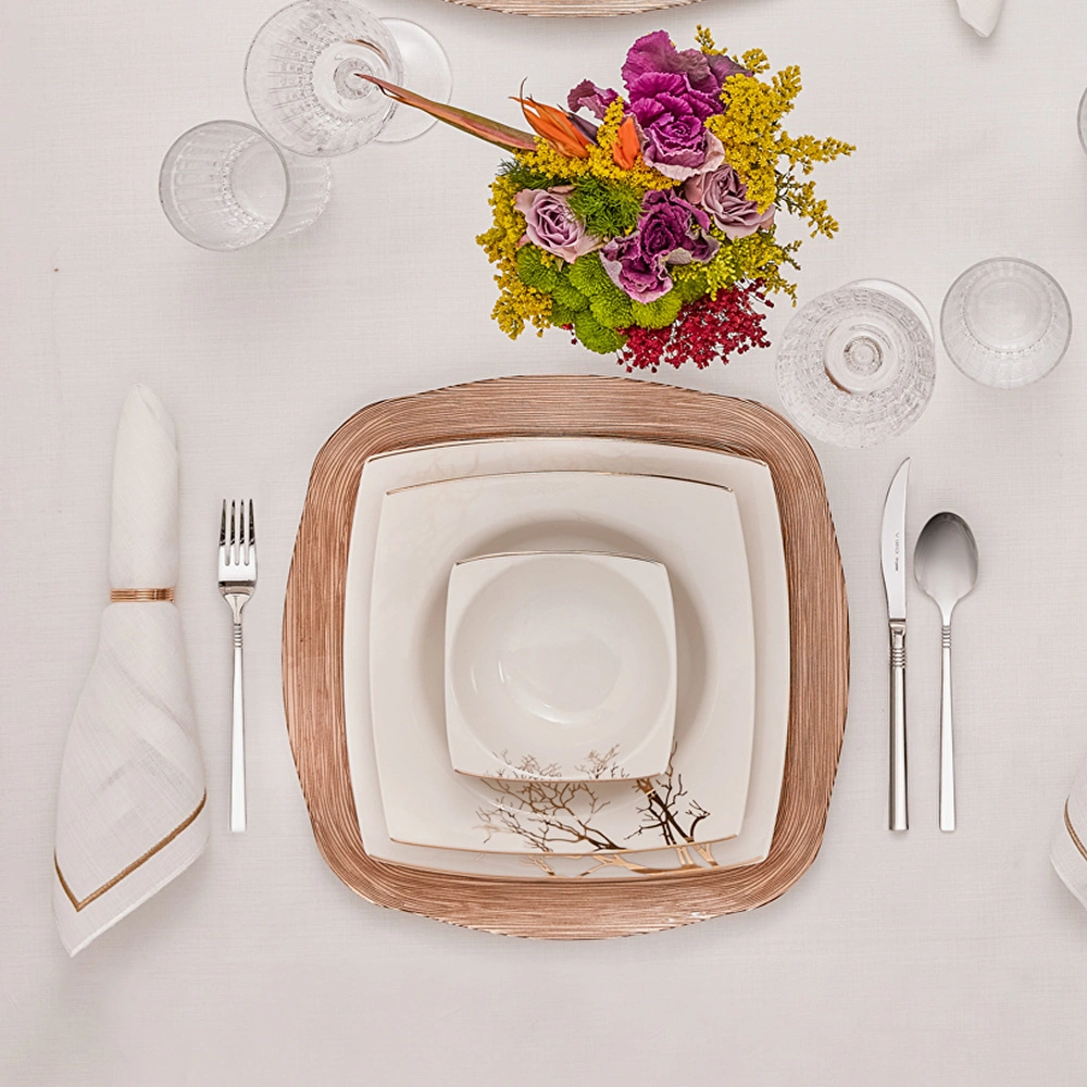Karaca Home Linen Gold 13 Parça Masa Örtüsü Seti  görseli 5