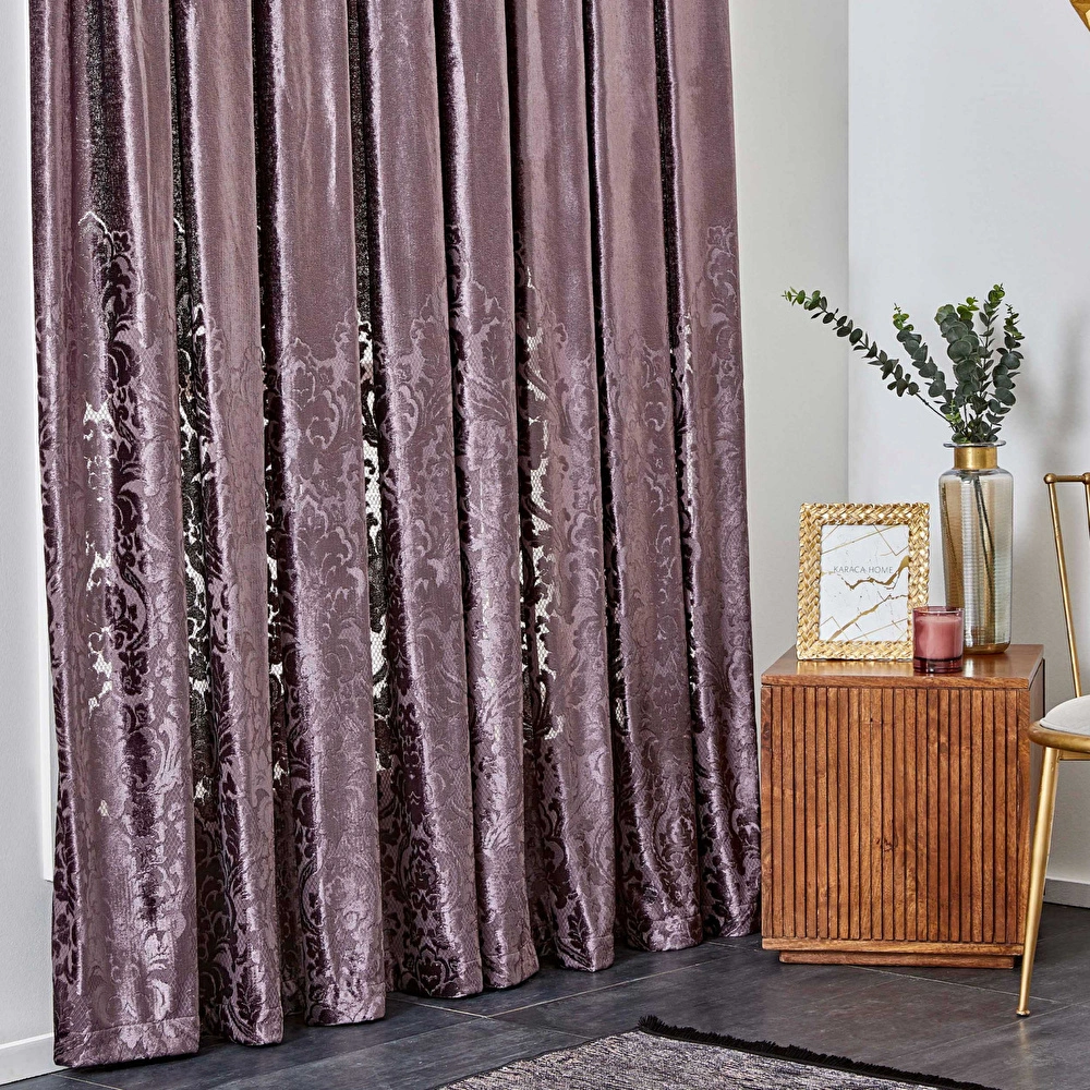 Karaca Home Volante Mürdüm Perde görseli 2
