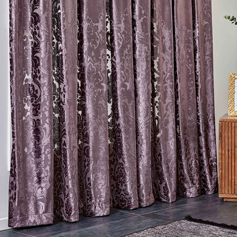 Karaca Home Volante Mürdüm Perde görseli 3