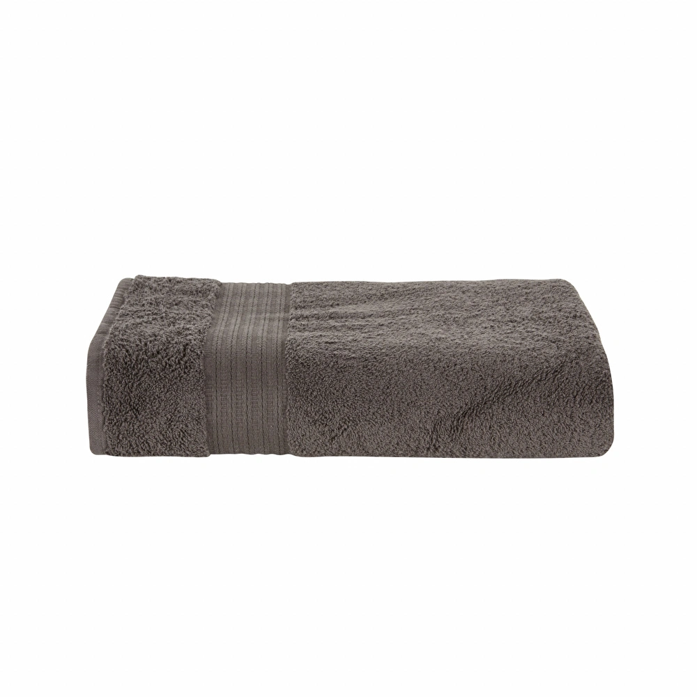 Karaca Home Back To Basic Banyo Havlusu 85x150 cm Antrasit  görseli 1