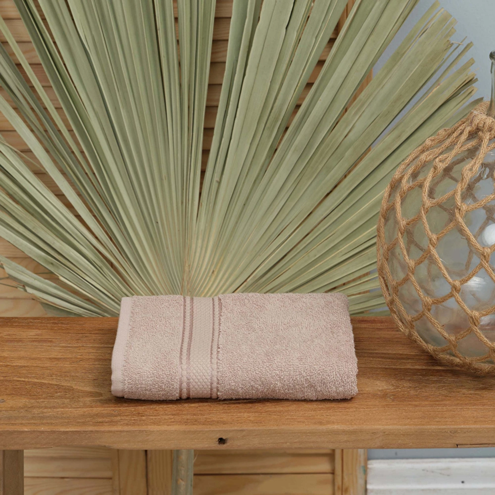 Karaca Home Daily Soft %100 Pamuk Yüz Havlusu 50x90 cm Bej  görseli 1
