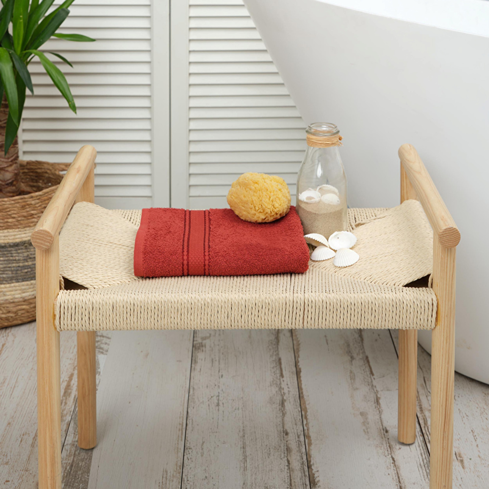 Karaca Home Daily Soft %100 Pamuk Yüz Havlusu 50x90 cm Terracotta  görseli 1
