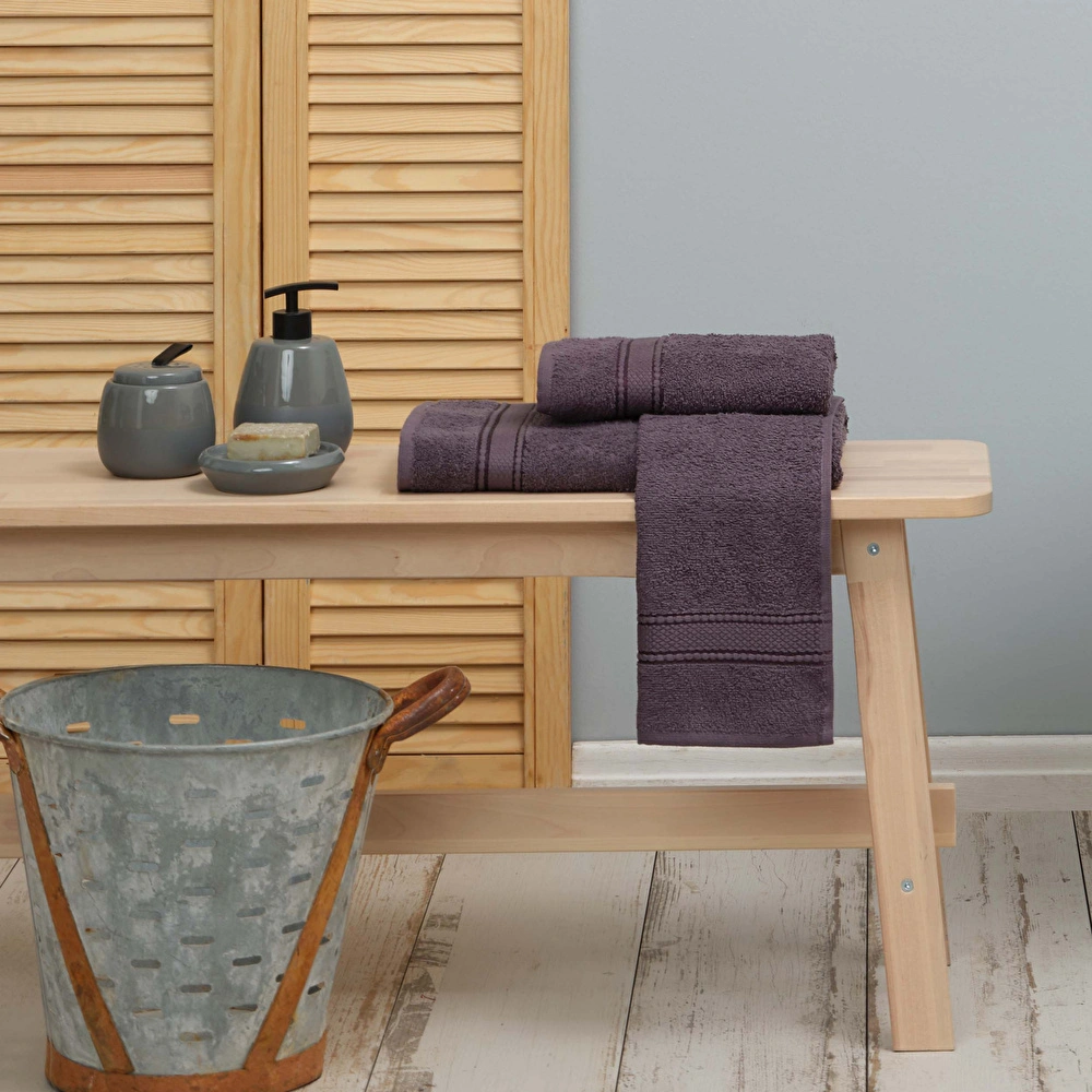 Karaca Home Daily Soft %100 Pamuk El Havlusu 30x50 cm Antrasit  görseli 2