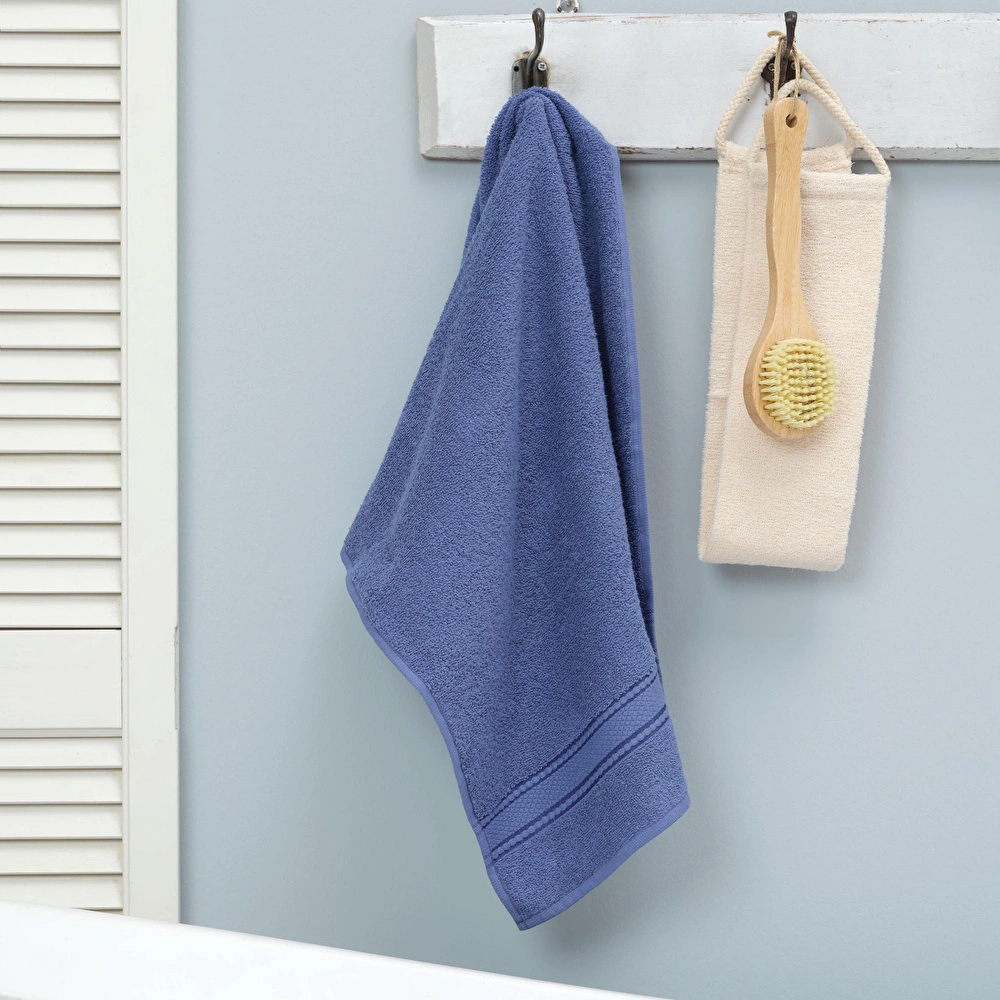 Karaca Home Daily Soft  %100 Pamuk Yüz Havlusu 50x90 cm İndigo görseli 1