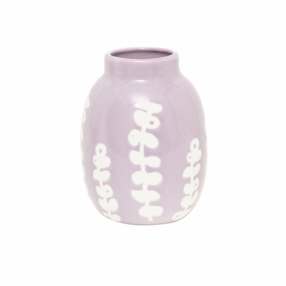 Karaca Home Romance Lila Vazo 19 cm görseli 1