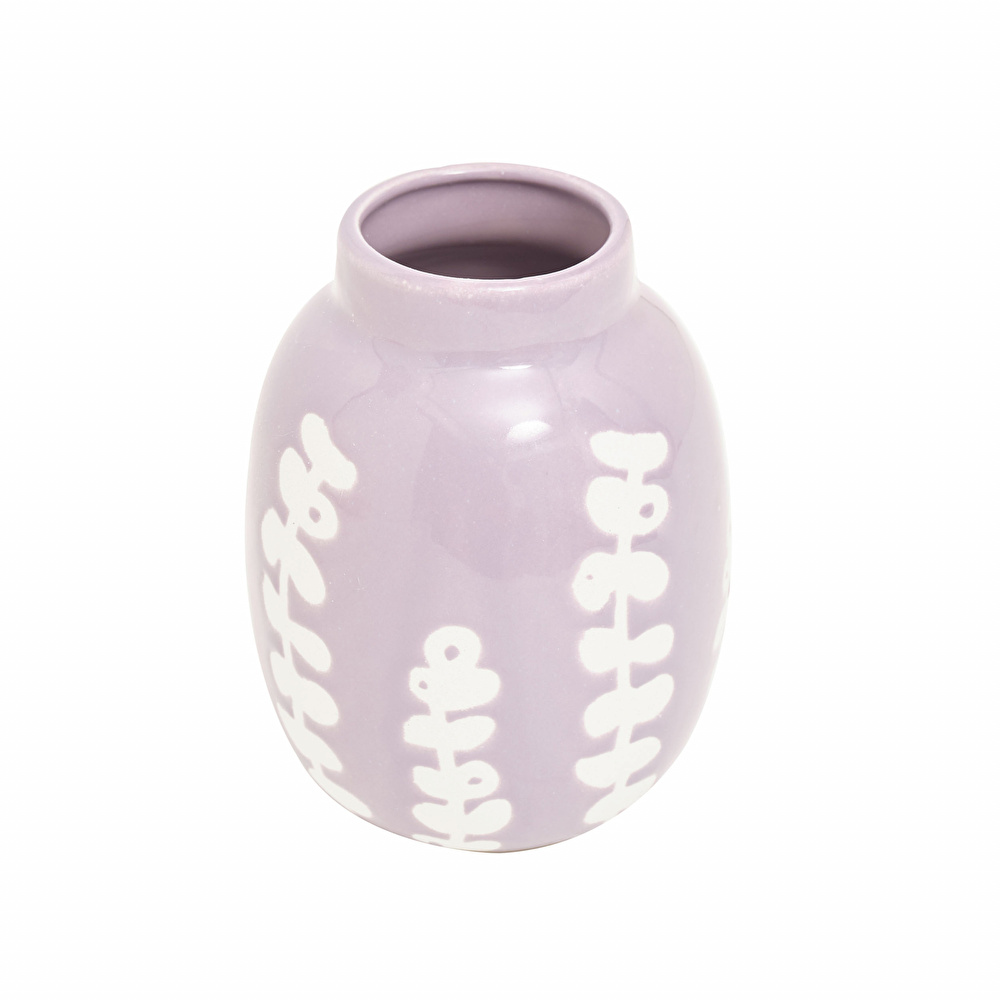 Karaca Home Romance Lila Vazo 19 cm görseli 2