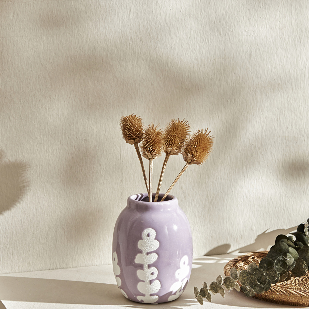 Karaca Home Romance Vazo Lila 12 cm görseli 1