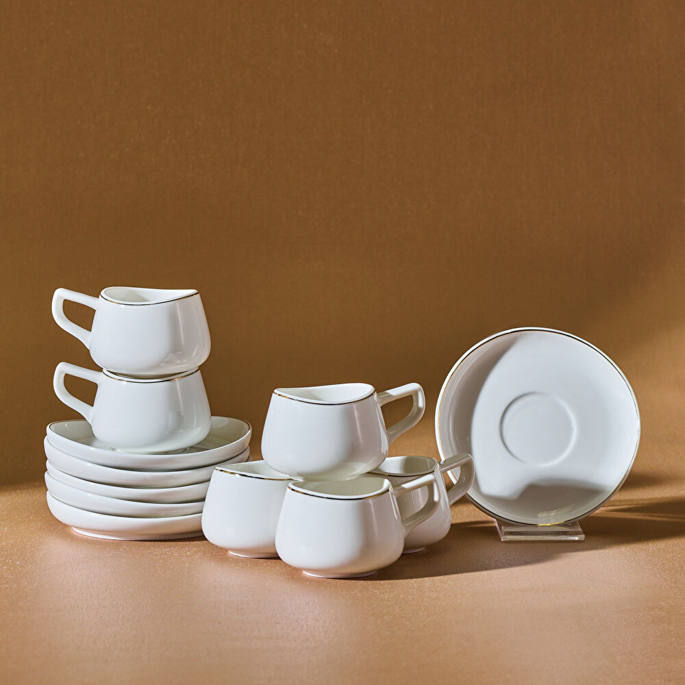 Karaca Streamline Hole 6 Kişilik Kahve Fincan Takımı 80 ml