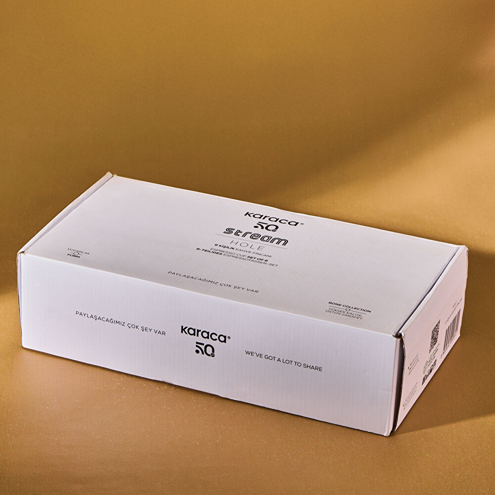 Karaca Streamline Hole 6 Kişilik Kahve Fincan Takımı 80 ml thumbnail 6