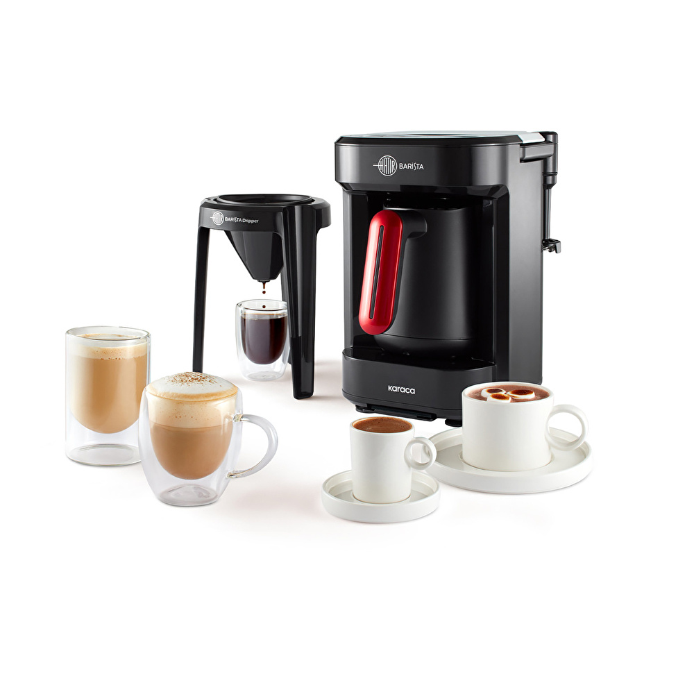 Karaca Hatır Barista Latte ve Türk Kahve Makinesi Imperial Red görseli 2