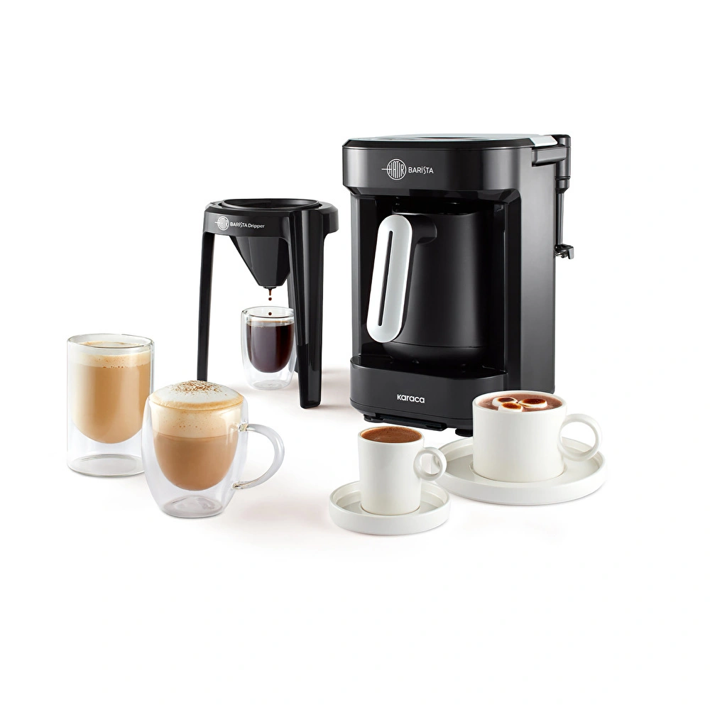 Karaca Hatır Barista Latte ve Türk Kahve Makinesi Pearl White görseli 2