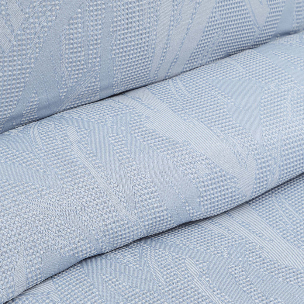 Karaca Home Blanche Mavi Çift Kişilik Waffle Yatak Örtüsü Set  görseli 2