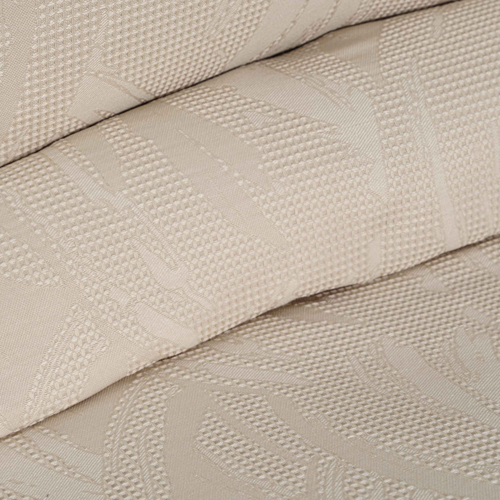 Karaca Home Blanche Bej Çift Kişilik Waffle Yatak Örtüsü Set görseli 3