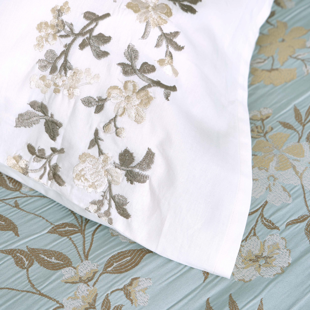 Karaca Home Flora Mavi 8 Parça Çeyiz Seti  görseli 4