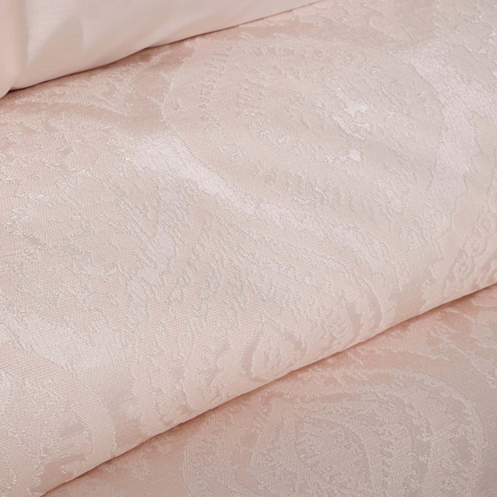 Karaca Home Aura Pudra Dantelli %100 Pamuk Private Çift Kişilik Pike Set görseli 4