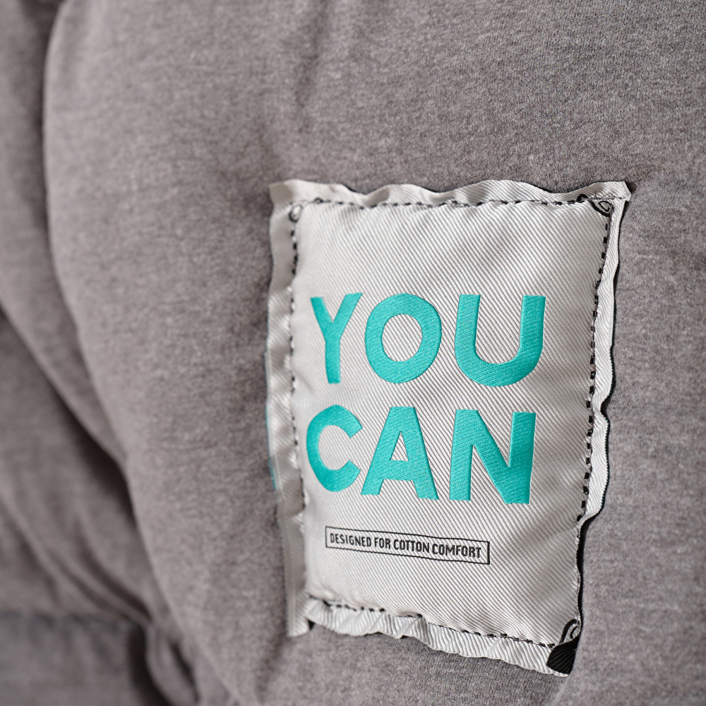Karaca Home Motto Cotton Comfort Çift Kişilik Uyku Seti Gri görseli 3