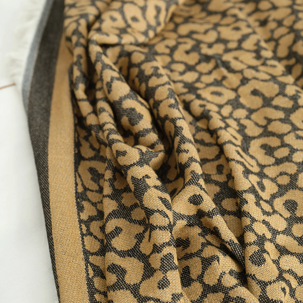 Karaca Home Leopard Turuncu Çift Kişilik Battaniye görseli 2