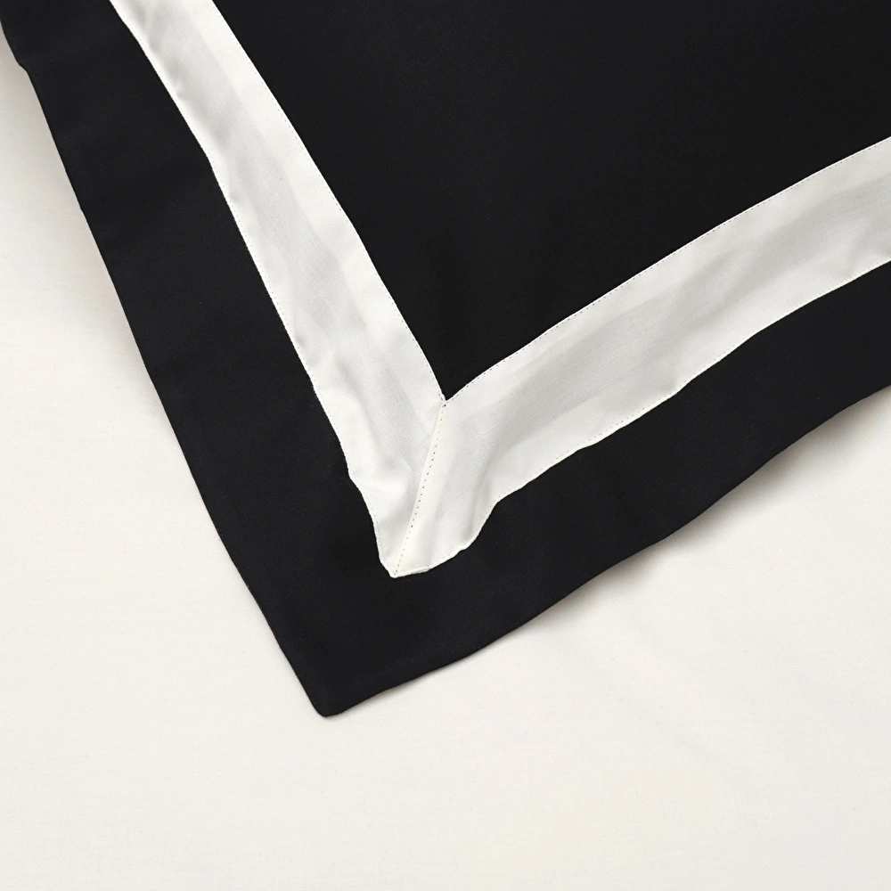 Karaca Home Porto Siyah Çift Kişilik Percale Nevresim Takımı görseli 6
