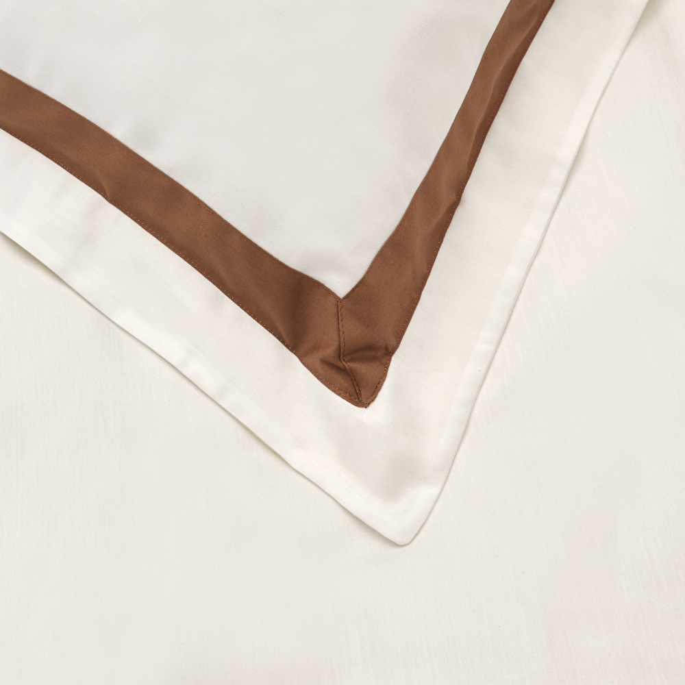 Karaca Home Porto Çift Kişilik Percale Nevresim Takımı Gold görseli 3