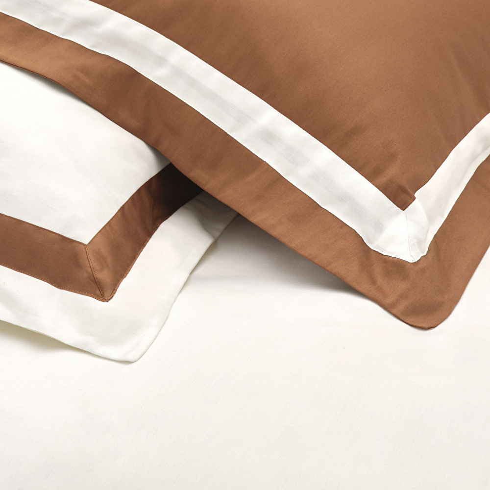 Karaca Home Porto Çift Kişilik Percale Nevresim Takımı Gold görseli 5