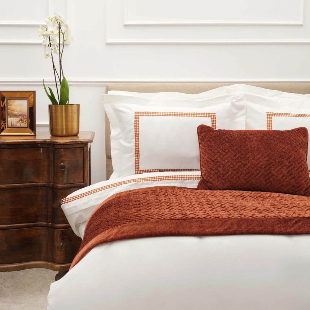 Karaca Home Azure %100 Pamuk Çift Kişilik Percale Nevresim Takımı Hardal görseli 2