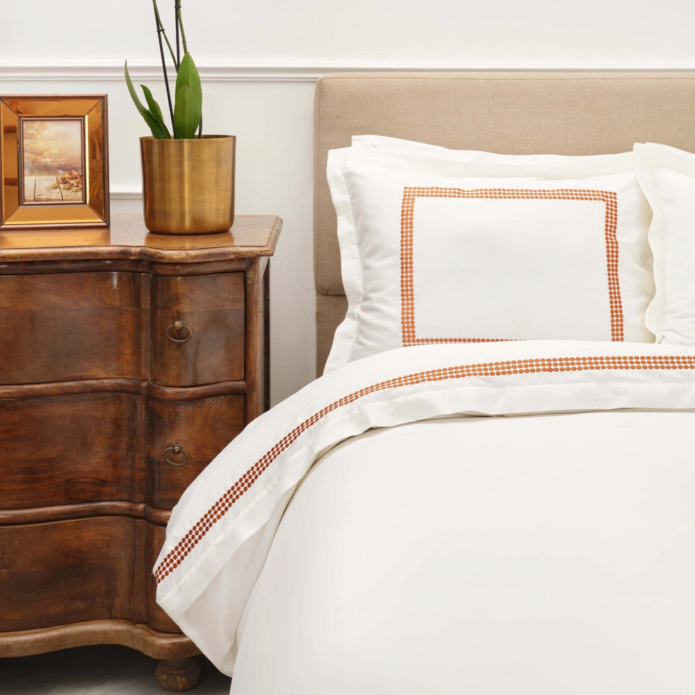 Karaca Home Azure %100 Pamuk Çift Kişilik Percale Nevresim Takımı Hardal görseli 3