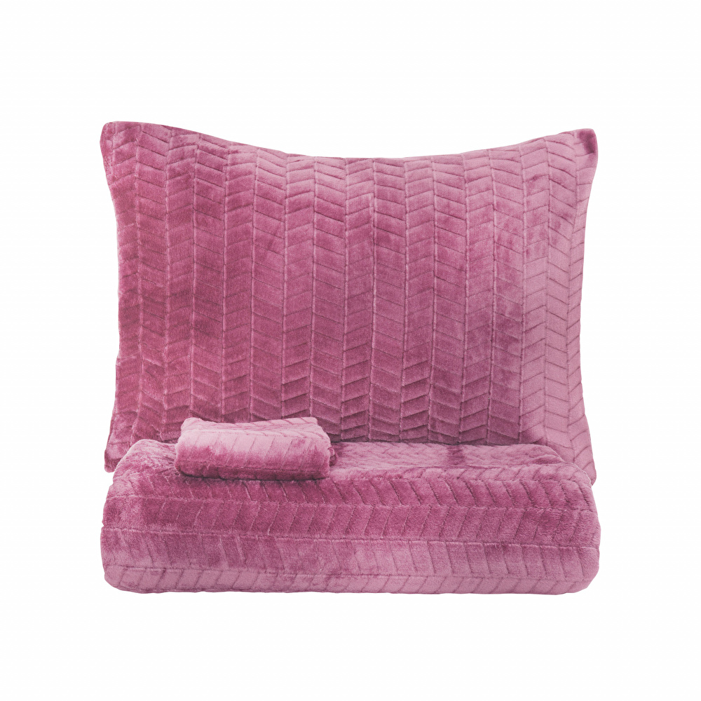 Rosie Mürdüm Çift Kişilik Wellsoft Yatak Örtüsü | Karaca Home